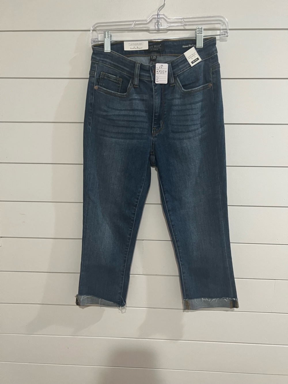Judy Blue Indigo Cropped capri Skinny Jeans